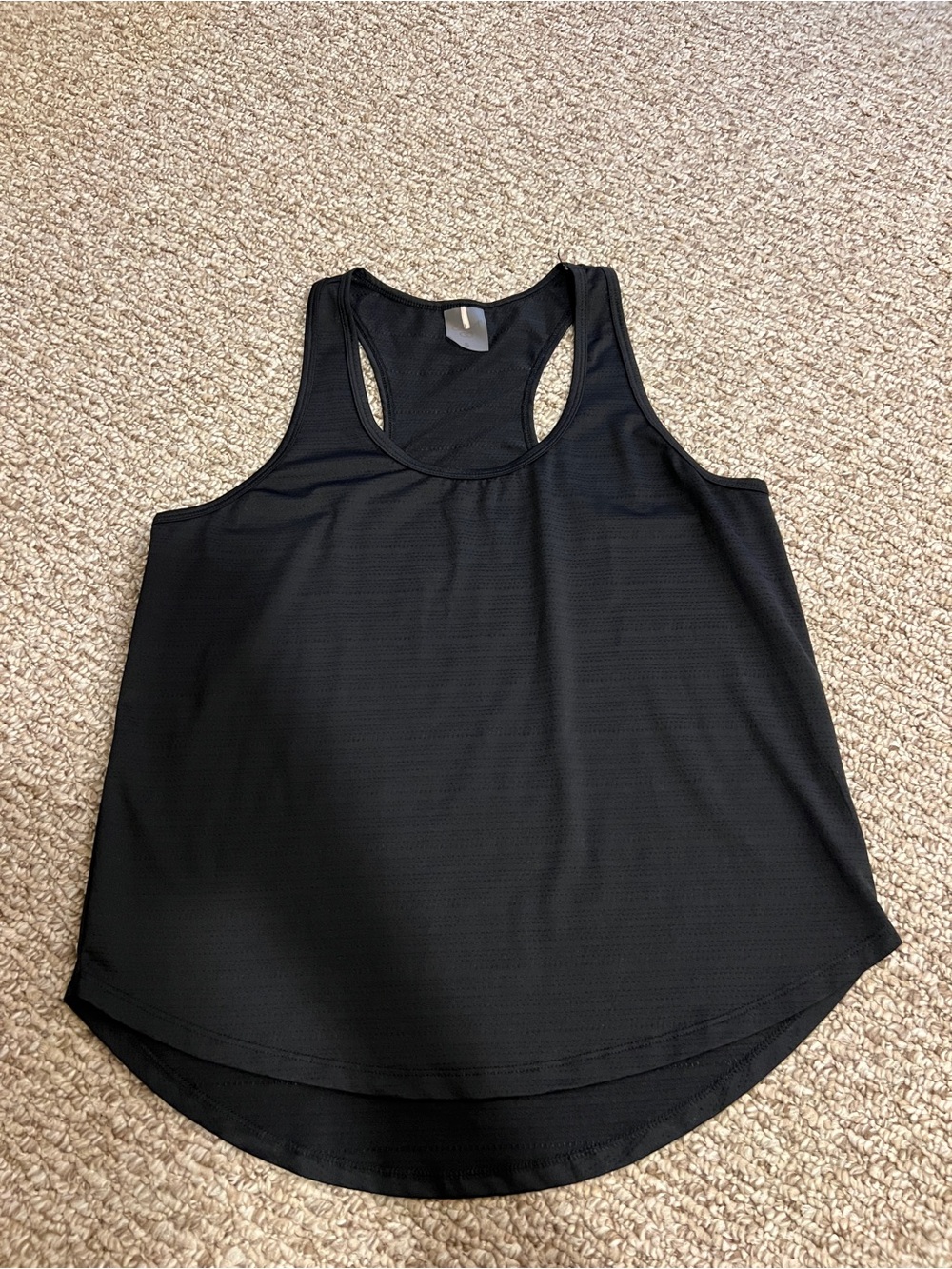 Women's Black Racerback Tank Top - Brand Not Visible
